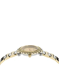 Versace Women's Greca Twist Quartz Analog Two Tone Stainless Steel Bracelet Watch