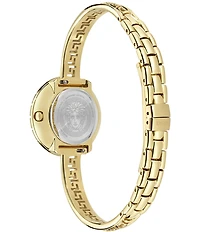 Versace Women's La Greca Analog Gold Tone Stainless Steel Bracelet Watch