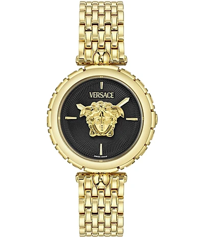 Versace Women's Medusa Heritage Analog Gold Tone Stainless Steel Bracelet Watch