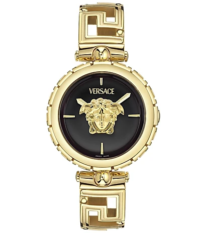 Versace Women's Medusa Jewel Analog Gold Tone Stainless Steel Bracelet Watch
