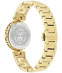 Versace Women's Medusa Jewel Analog Gold Tone Stainless Steel Bracelet Watch