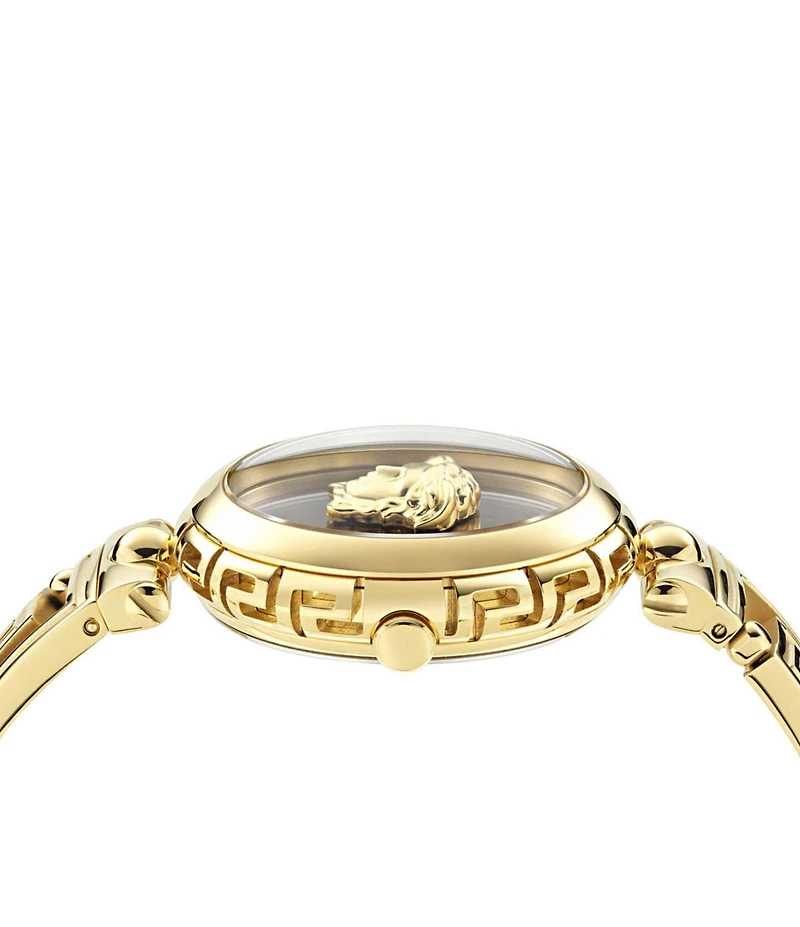 Versace Women's Medusa Jewel Analog Gold Tone Stainless Steel Bracelet Watch