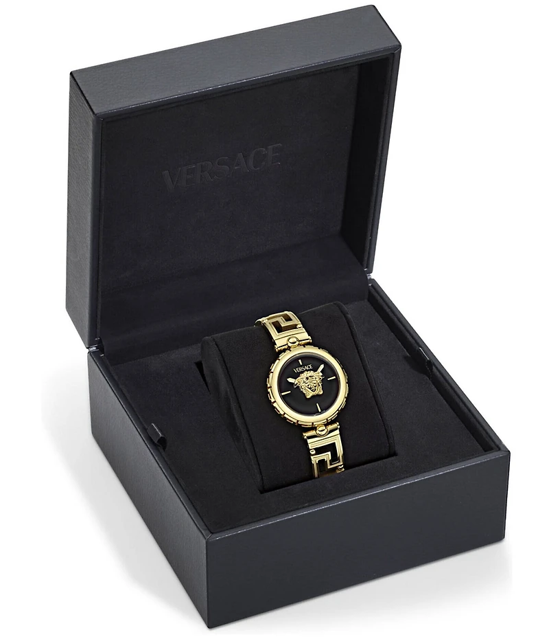 Versace Women's Medusa Jewel Analog Gold Tone Stainless Steel Bracelet Watch