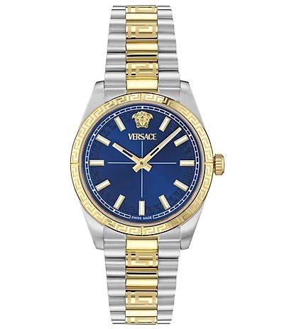 Versace Women's Millennyium Analog Two Tone Stainless Steel Bracelet Watch