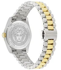 Versace Women's Millennyium Analog Two Tone Stainless Steel Bracelet Watch