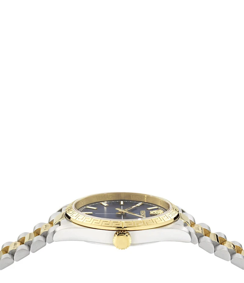 Versace Women's Millennyium Analog Two Tone Stainless Steel Bracelet Watch
