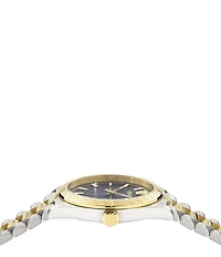 Versace Women's Millennyium Analog Two Tone Stainless Steel Bracelet Watch