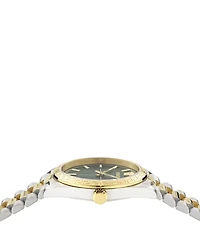 Versace Women's Millennyium Analog Two Tone Stainless Steel Bracelet Watch
