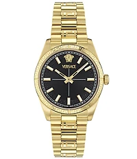 Versace Women's Millenyium Analog Gold Tone Stainless Steel Bracelet Watch