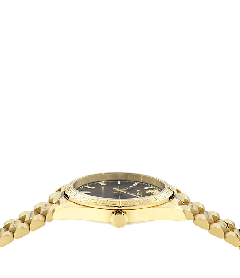 Versace Women's Millenyium Analog Gold Tone Stainless Steel Bracelet Watch