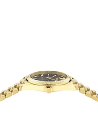 Versace Women's Millenyium Analog Gold Tone Stainless Steel Bracelet Watch