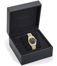 Versace Women's Millenyium Analog Gold Tone Stainless Steel Bracelet Watch