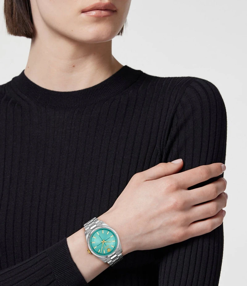 Versace Women's Millenyium Analog Stainless Steel Bracelet Watch
