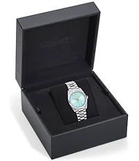 Versace Women's Millenyium Analog Stainless Steel Bracelet Watch