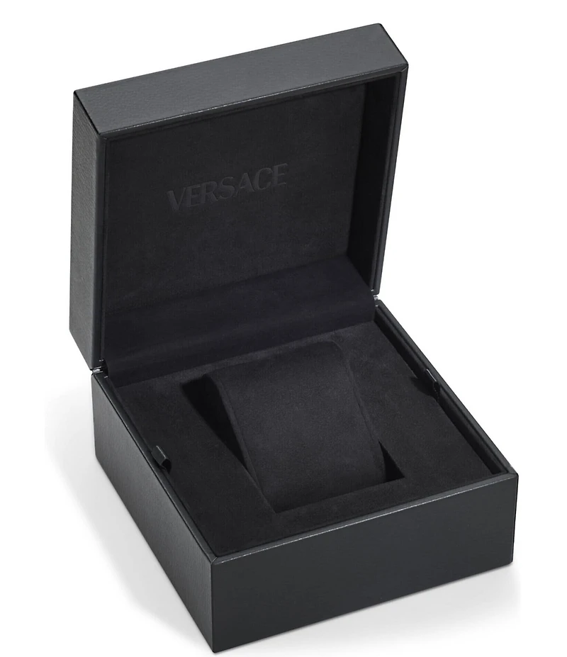 Versace Women's Mosaic Quartz Two Hand Gold Stainless Steel Mesh Bracelet Watch