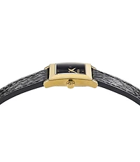 Versace Women's Mosaic Quartz Two Hand Leather Strap Watch
