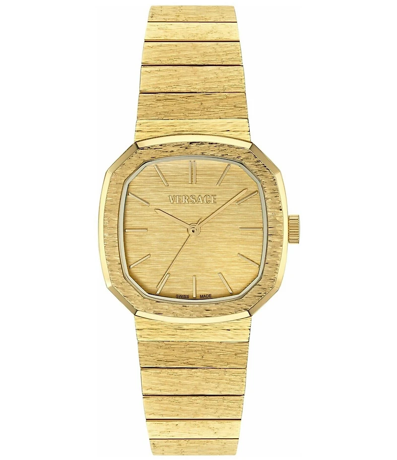 Versace Women's V-Arcadis Quartz Analog Gold Tone Stainless Steel Bracelet Watch