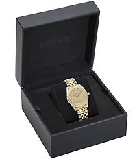 Versace Women's V-Code Analog Gold Tone Stainless Steel Bracelet Watch