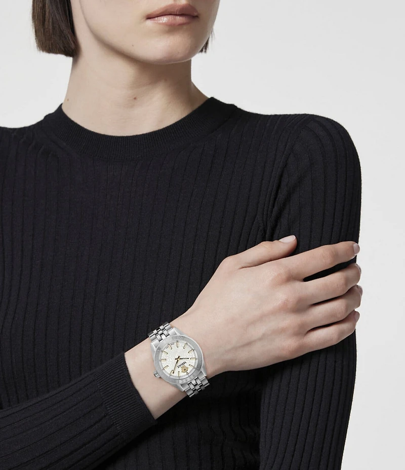 Versace Women's V-Code Analog Stainless Steel Bracelet Watch