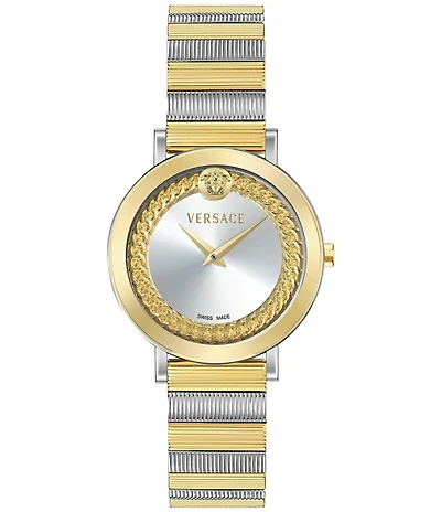Versace Women's V-Libra Analog Two Tone Stainless Steel Bracelet Watch