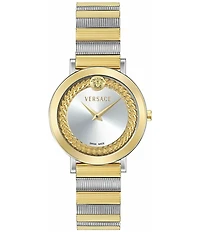 Versace Women's V-Libra Analog Two Tone Stainless Steel Bracelet Watch
