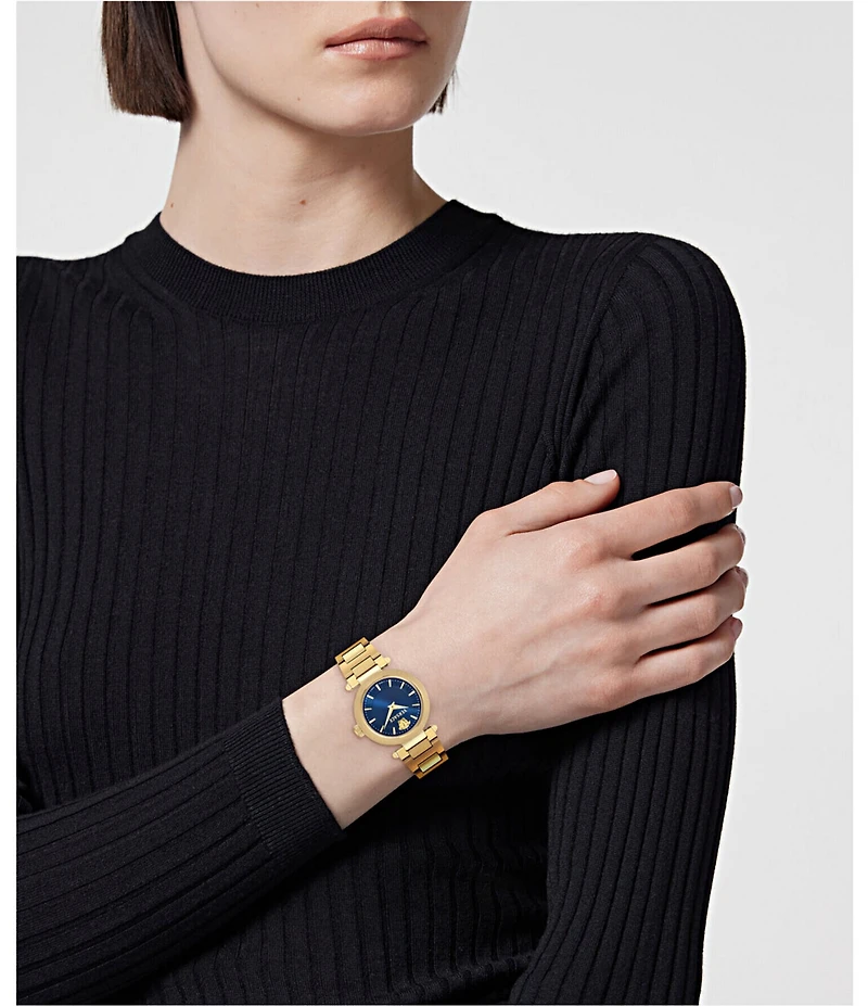 Versace Women's V-Musa Quartz Analog Gold Tone Stainless Steel Bracelet Watch