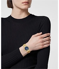 Versace Women's V-Musa Quartz Analog Gold Tone Stainless Steel Bracelet Watch