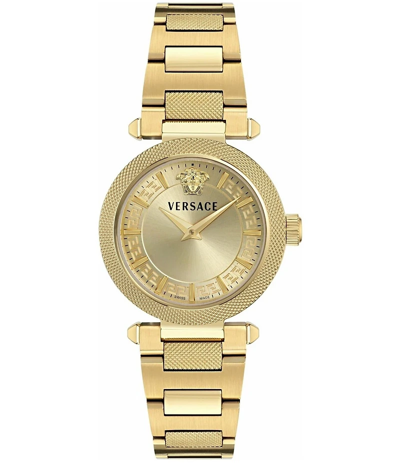 Versace Women's V-Musa Quartz Analog Gold Tone Stainless Steel Bracelet Watch