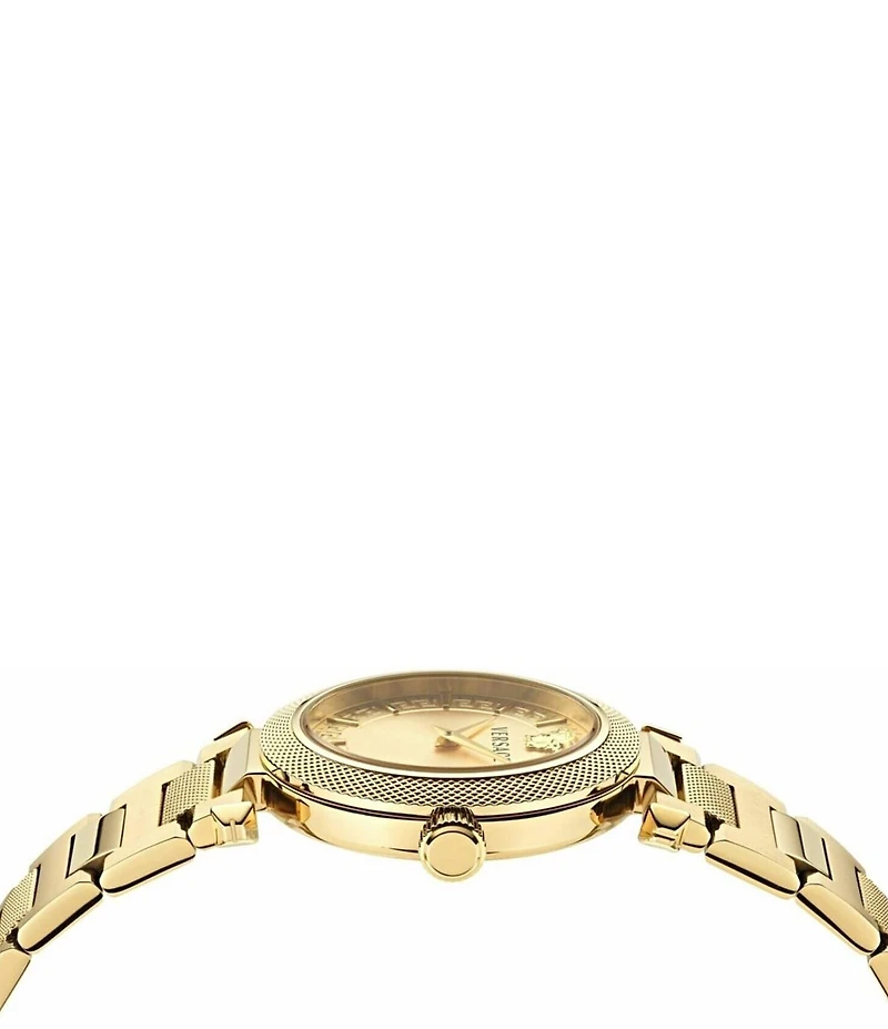 Versace Women's V-Musa Quartz Analog Gold Tone Stainless Steel Bracelet Watch