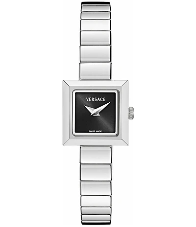 Versace Women's V-Square Petite Quartz Analog Stainless Steel Bracelet Watch