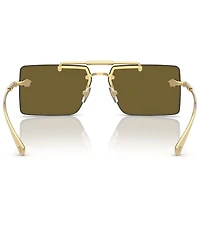 Versace Women's VE2245 60mm Rectangle Sunglasses