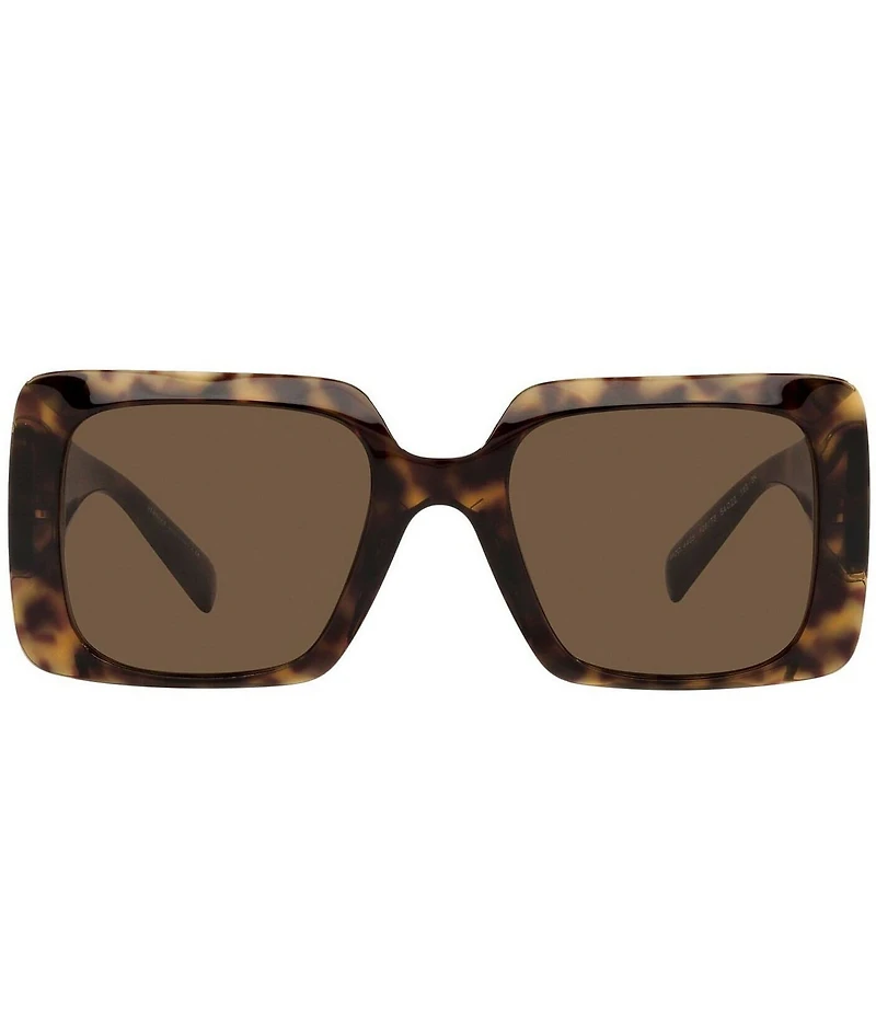 Versace Women's VE4405 Square Havana 54mm Sunglasses