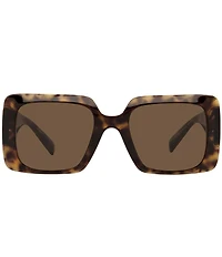 Versace Women's VE4405 Square Havana 54mm Sunglasses