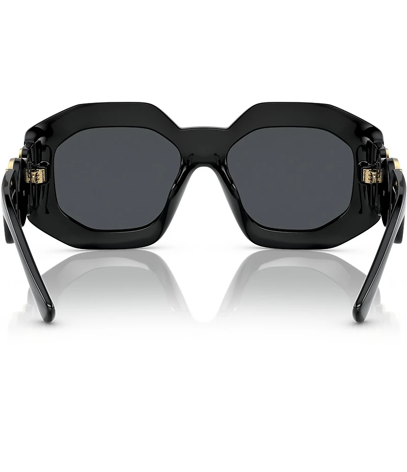 Versace VE4424U Polarized 56mm Rectangle Statement Sunglasses