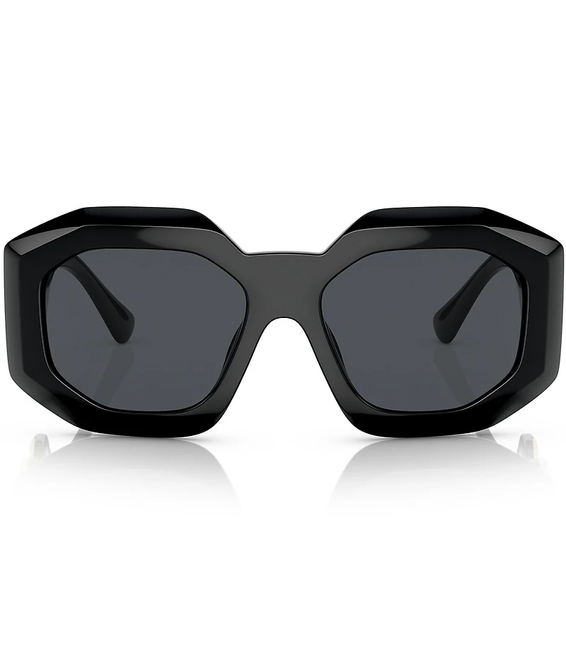 Versace VE4424U Polarized 56mm Rectangle Statement Sunglasses