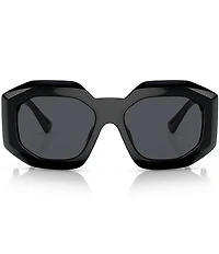 Versace VE4424U Polarized 56mm Rectangle Statement Sunglasses