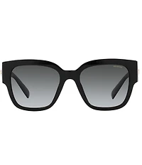 Versace Women's VE4437U Medusa Studs 54mm Black Square Sunglasses