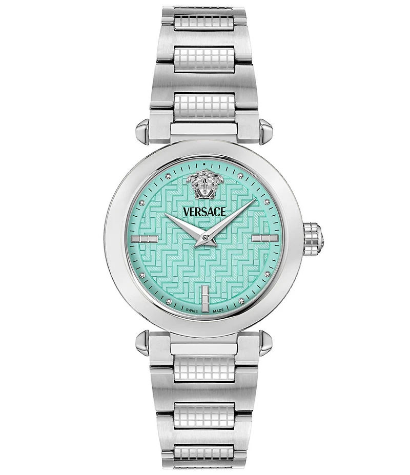 Versace Women's Versace Greek Analog Stainless Steel Bracelet Watch