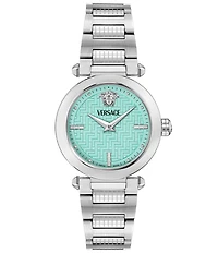 Versace Women's Versace Greek Analog Stainless Steel Bracelet Watch