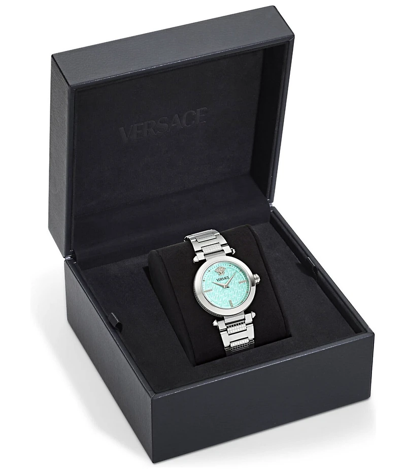 Versace Women's Versace Greek Analog Stainless Steel Bracelet Watch