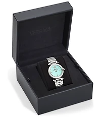 Versace Women's Versace Greek Analog Stainless Steel Bracelet Watch