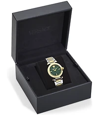 Versace Women's Versace Greek Analog Two Tone Stainless Steel Bracelet Watch