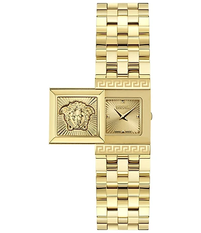 Versace Women's Versace Reveal Analog Gold Tone Stainless Steel Bracelet Watch