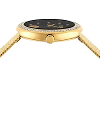 Versus By Versace Women's Lea Crystal Analog Stainless Steel Mesh Bracelet Watch