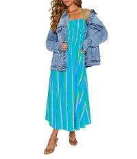 VICI Collection Collared Oversized Denim Jacket