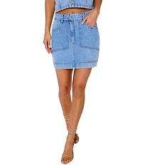 VICI Collection Coordinating Denim Mini Skirt