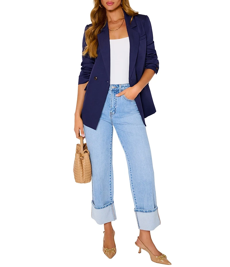 VICI Collection Double Breasted Button Front Blazer