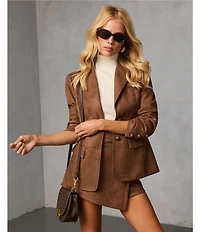 VICI Collection Faux Suede Blazer