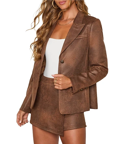 VICI Collection Faux Suede Blazer