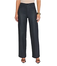 VICI Collection High Rise Straight Leg Coated Jeans